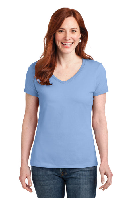 Hanes Women's Perfect-T Cotton V-Neck T-Shirt Womens Apparel Shirts & Tops