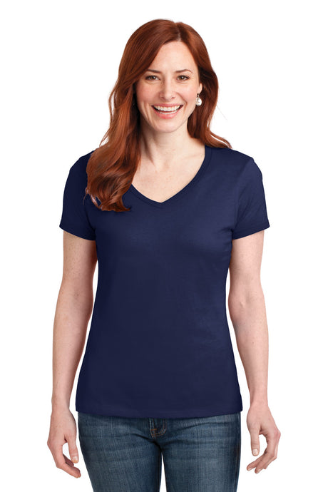 Hanes Women's Perfect-T Cotton V-Neck T-Shirt Womens Apparel Shirts & Tops