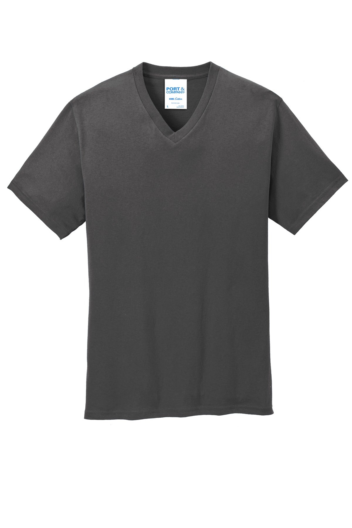 Port & Company - Men's Core Cotton V-Neck Tee Mens Apparel Shirts & Tops