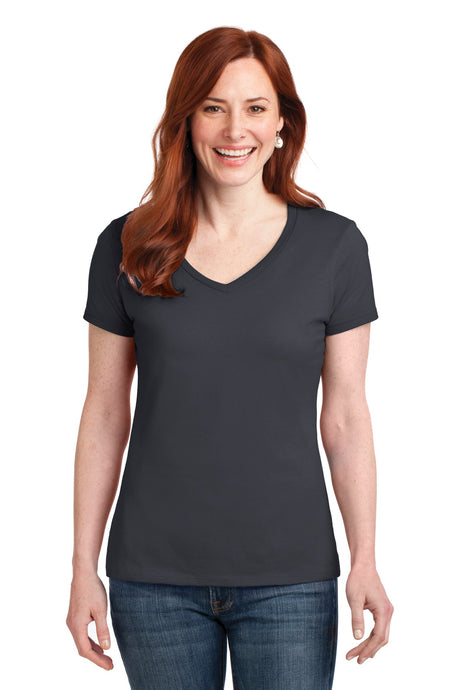 Hanes Women's Perfect-T Cotton V-Neck T-Shirt Womens Apparel Shirts & Tops