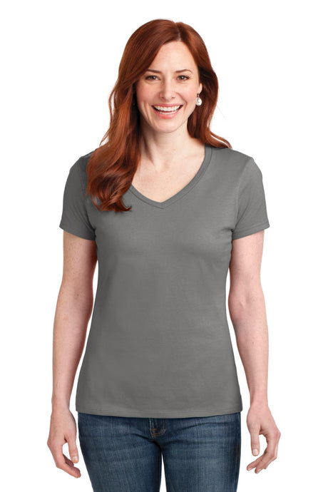 Hanes Women's Perfect-T Cotton V-Neck T-Shirt Womens Apparel Shirts & Tops