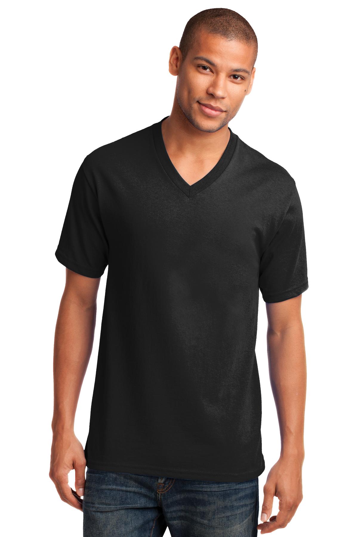 Port & Company - Men's Core Cotton V-Neck Tee Mens Apparel Shirts & Tops