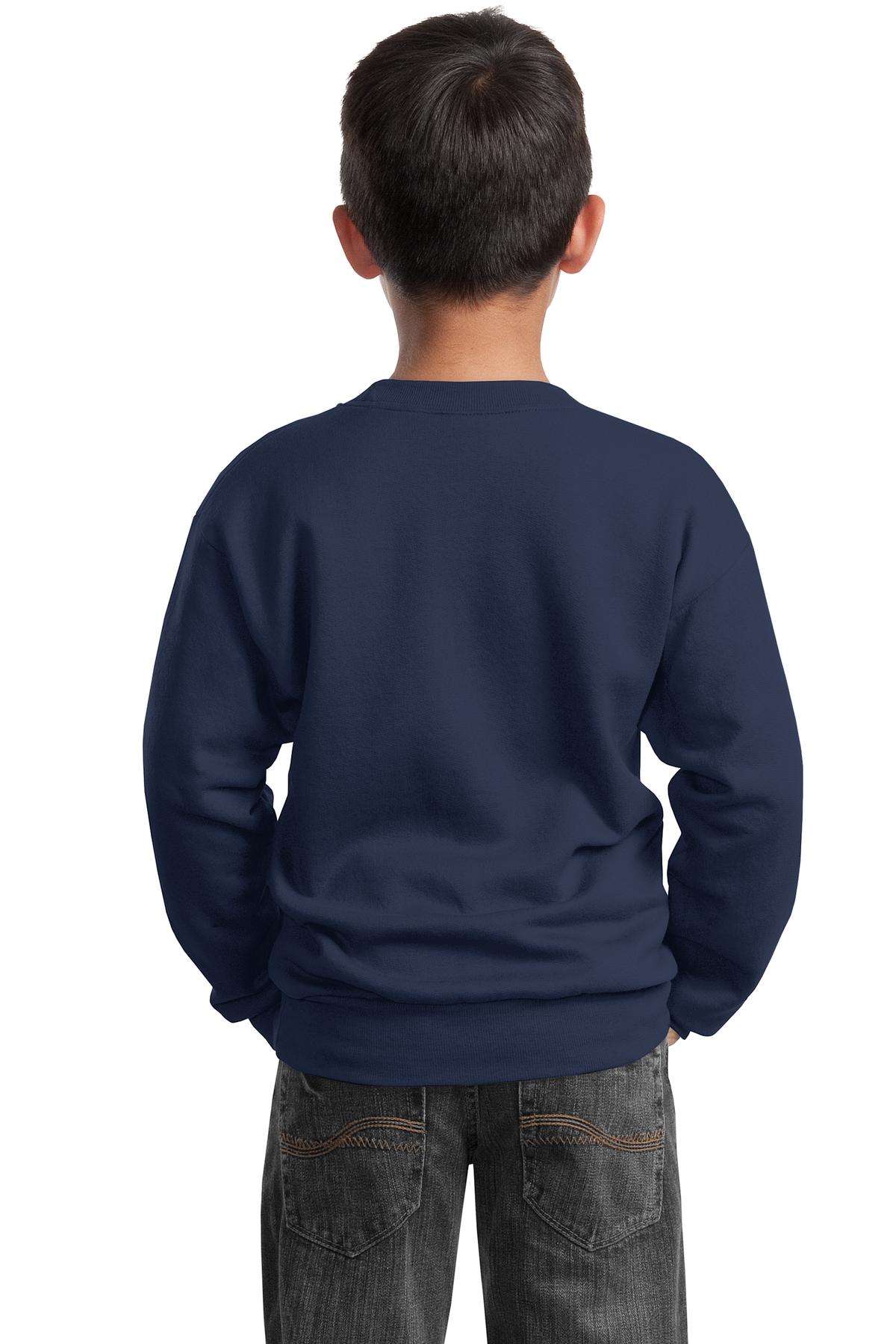 Port & Company - Youth Core Fleece Crewneck Sweatshirt Youth Apparel Hoodies & Sweatshirts