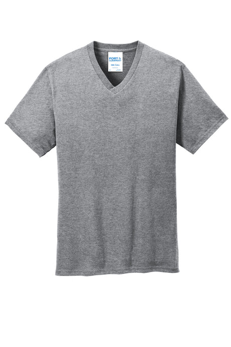 Port & Company - Men's Core Cotton V-Neck Tee Mens Apparel Shirts & Tops