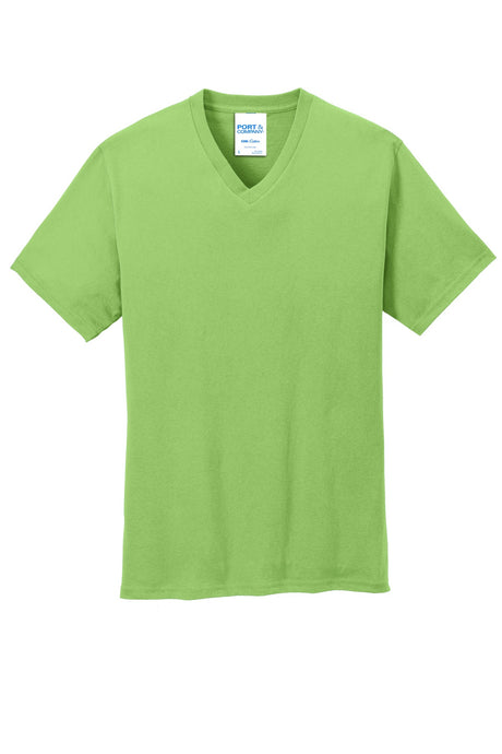 Port & Company - Men's Core Cotton V-Neck Tee Mens Apparel Shirts & Tops