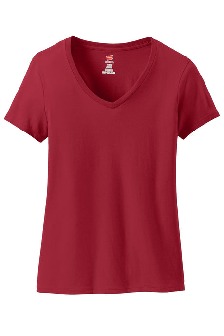Hanes Women's Perfect-T Cotton V-Neck T-Shirt Womens Apparel Shirts & Tops