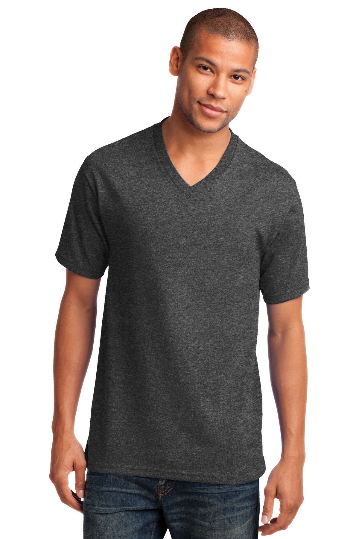Port & Company - Men's Core Cotton V-Neck Tee Mens Apparel Shirts & Tops