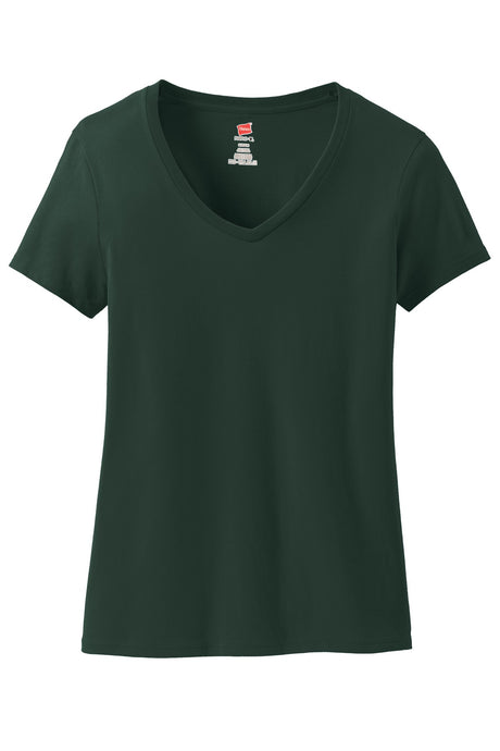 Hanes Women's Perfect-T Cotton V-Neck T-Shirt Womens Apparel Shirts & Tops