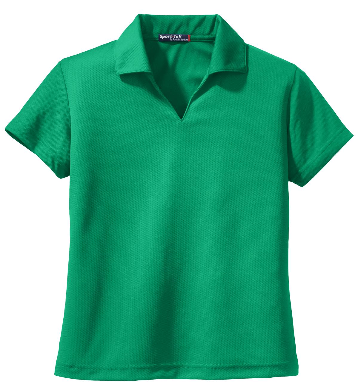 Sport-Tek Women's Dri-Mesh V-Neck Polo L469 Womens Apparel Shirts & Tops