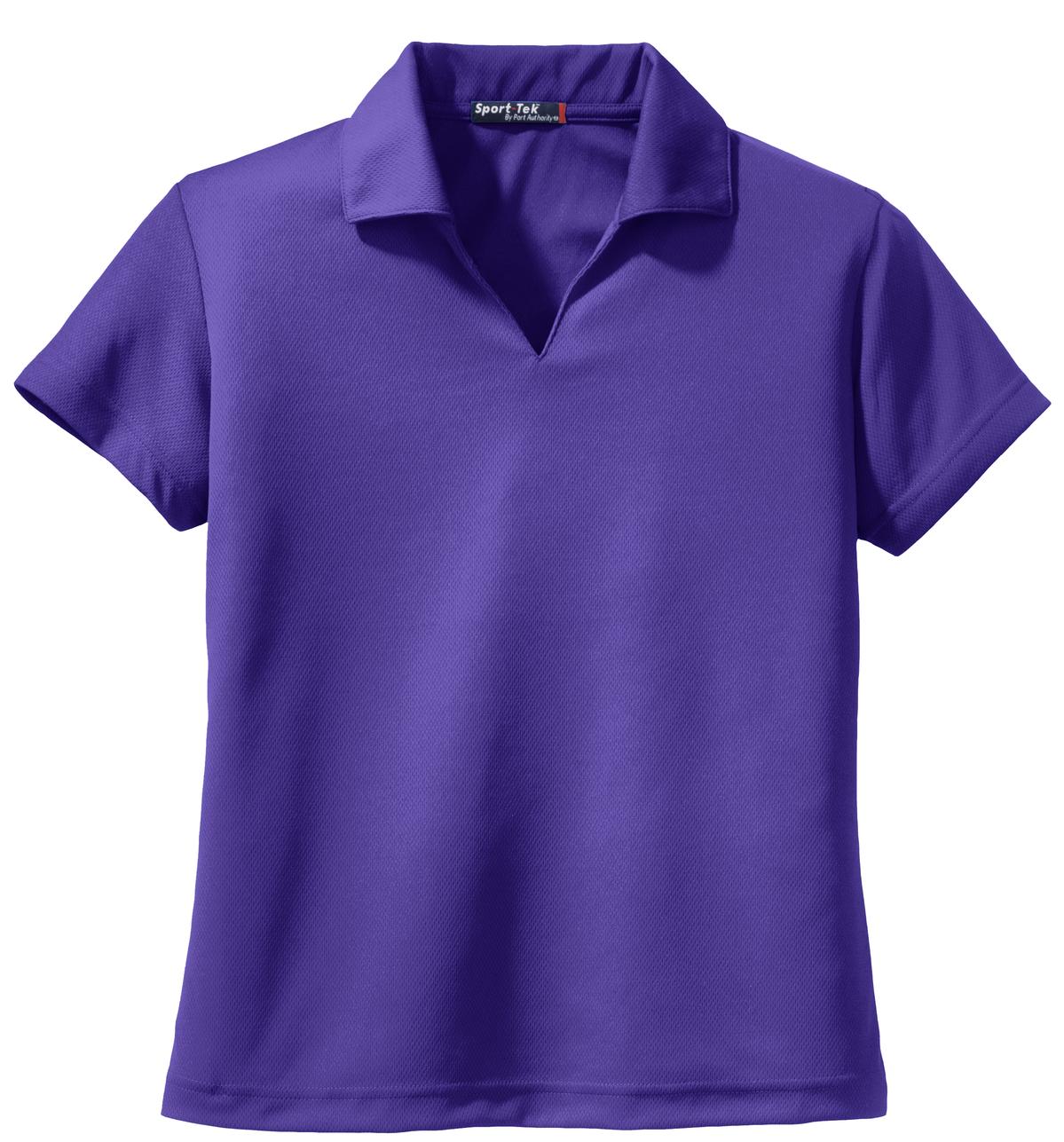 Sport-Tek Women's Dri-Mesh V-Neck Polo L469 Womens Apparel Shirts & Tops