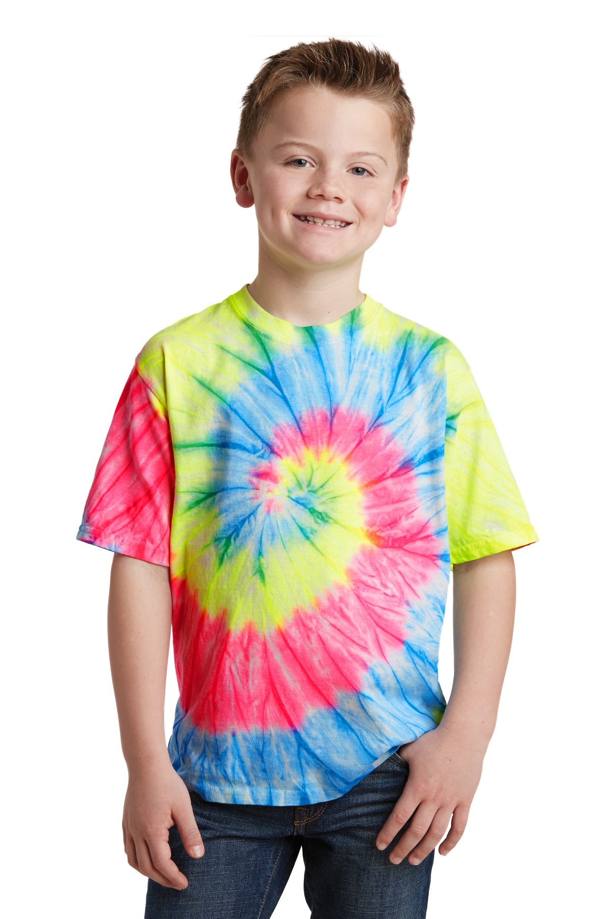 Port & Company Youth Tie-Dye Tee Youth Apparel Shirts & Tops