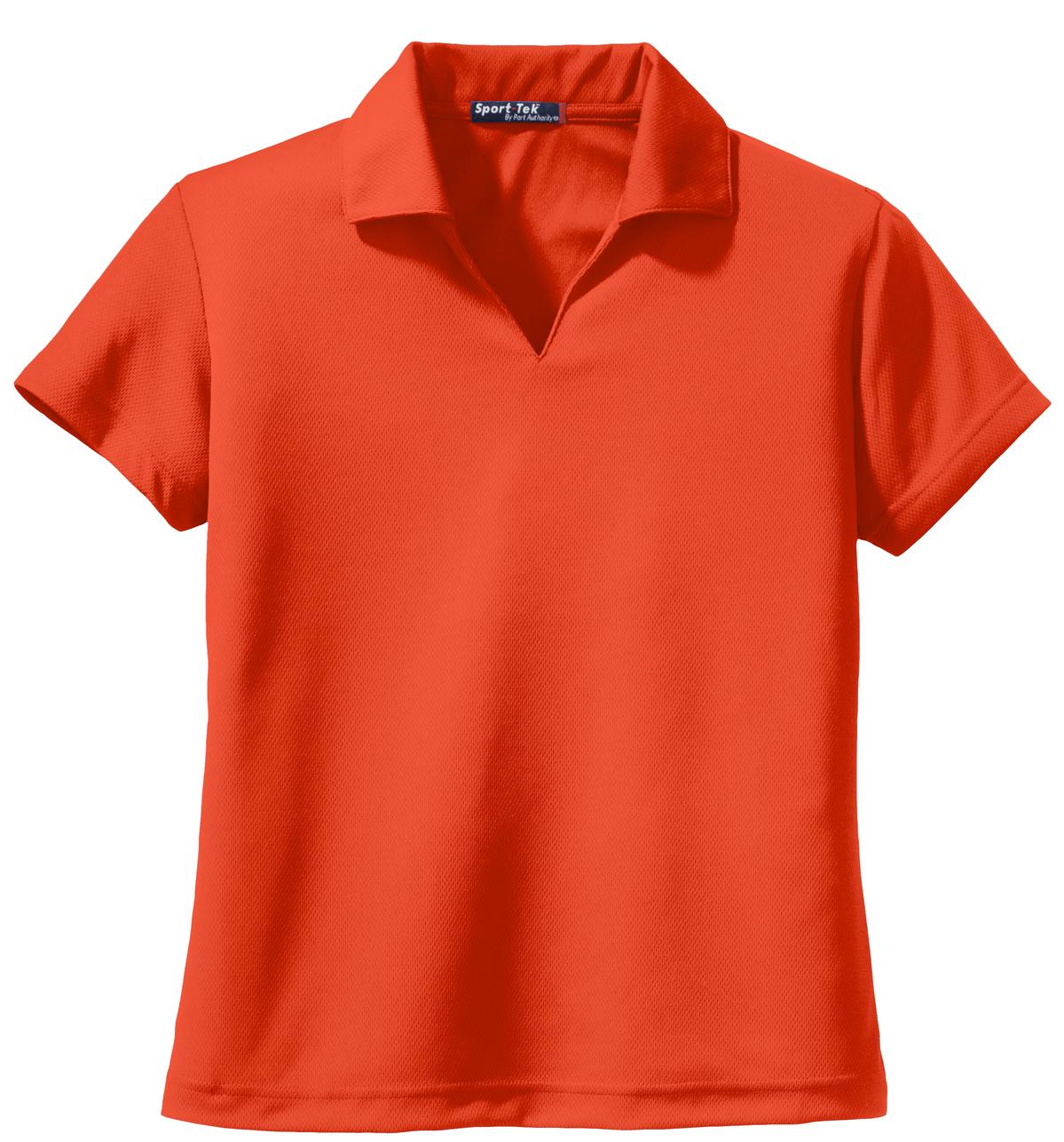 Sport-Tek Women's Dri-Mesh V-Neck Polo L469 Womens Apparel Shirts & Tops
