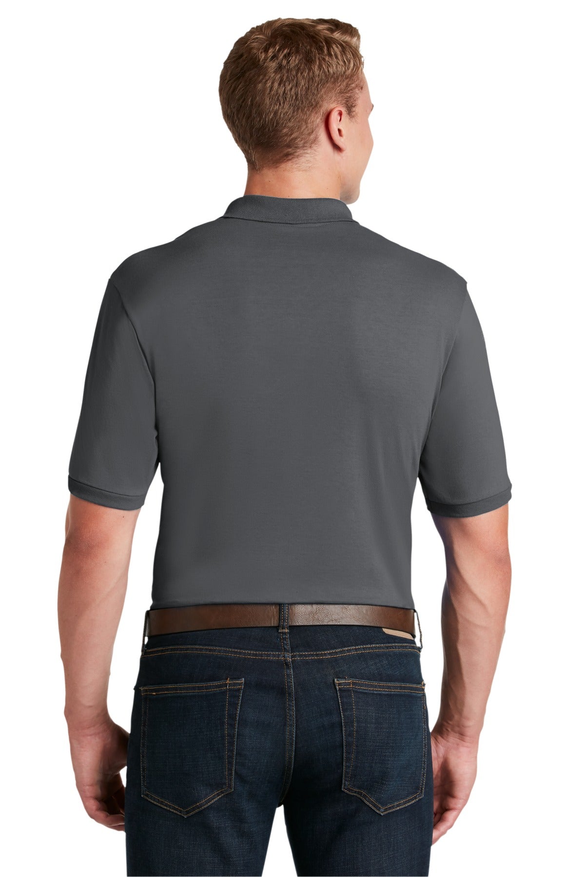 Jerzees Men's - SpotShield 5.4-Ounce Jersey Knit Sport Shirt. 437M Mens Apparel Shirts & Tops