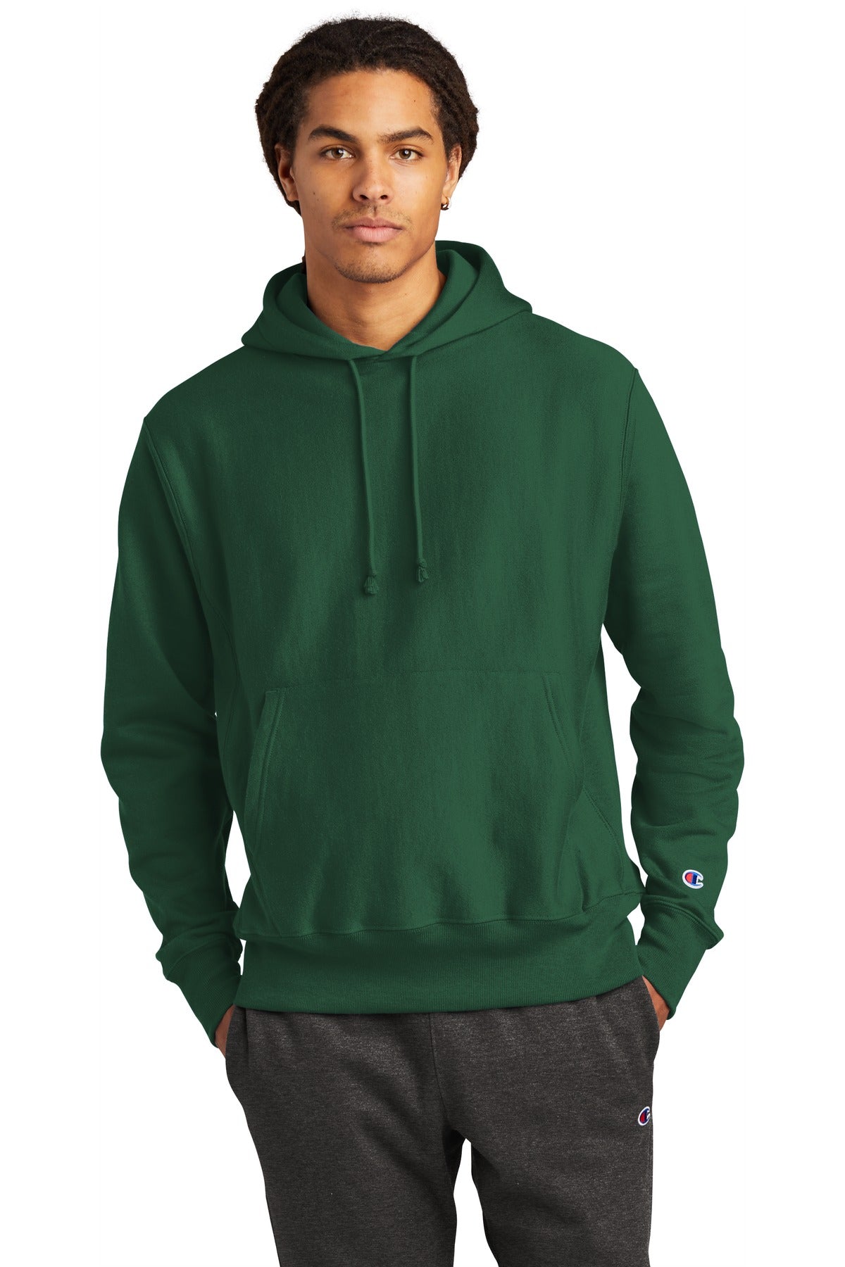 Champion Men's Reverse Weave Hooded Sweatshirt Mens Apparel Sweatshirts & Fleece