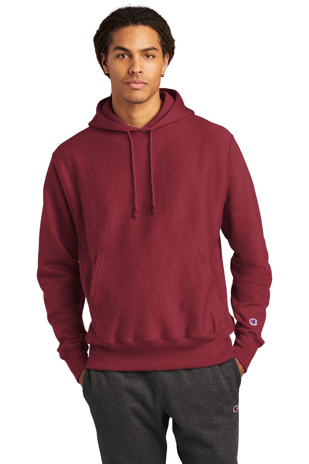 Champion Men's Reverse Weave Hooded Sweatshirt Mens Apparel Sweatshirts & Fleece