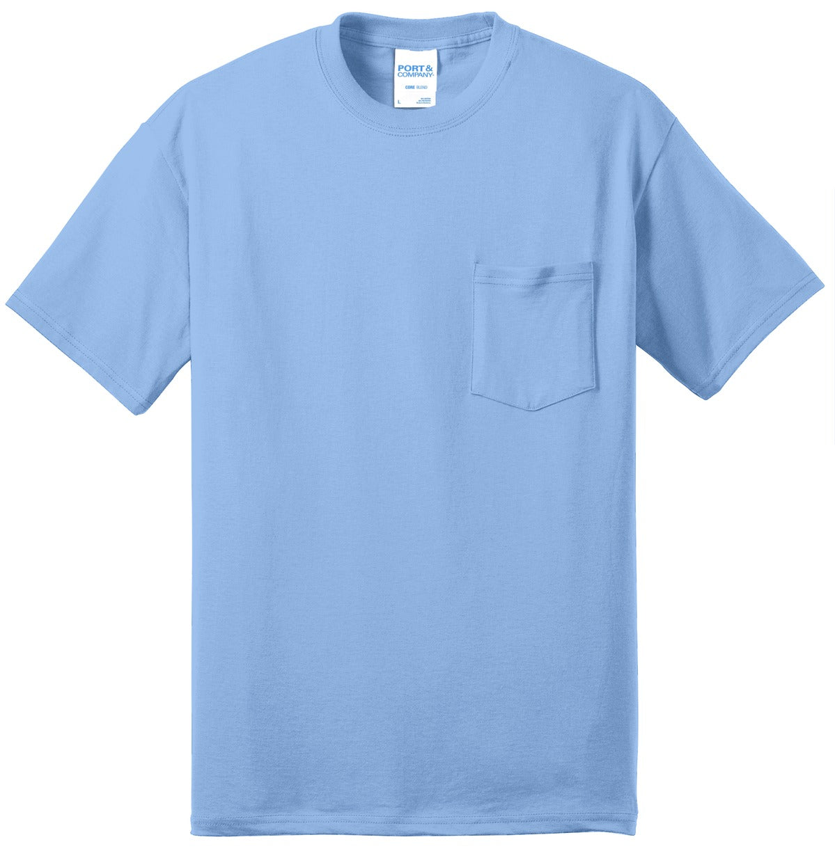 Port & Company Men's Core Blend Pocket Tee Tall Mens Apparel Shirts & Tops