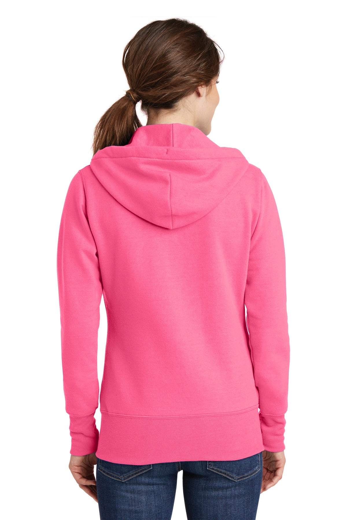 Port & Company Women's Core Fleece Full-Zip Hooded Sweatshirt Womens Apparel Sweatshirts & Fleece