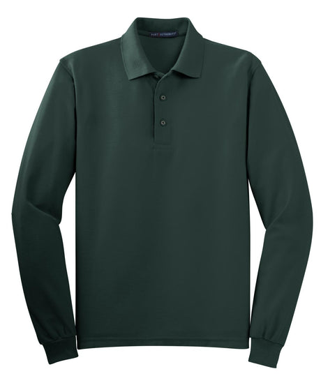 Port Authority Men's Silk Touch Long Sleeve Polo. K500LS Mens Apparel Shirts & Tops