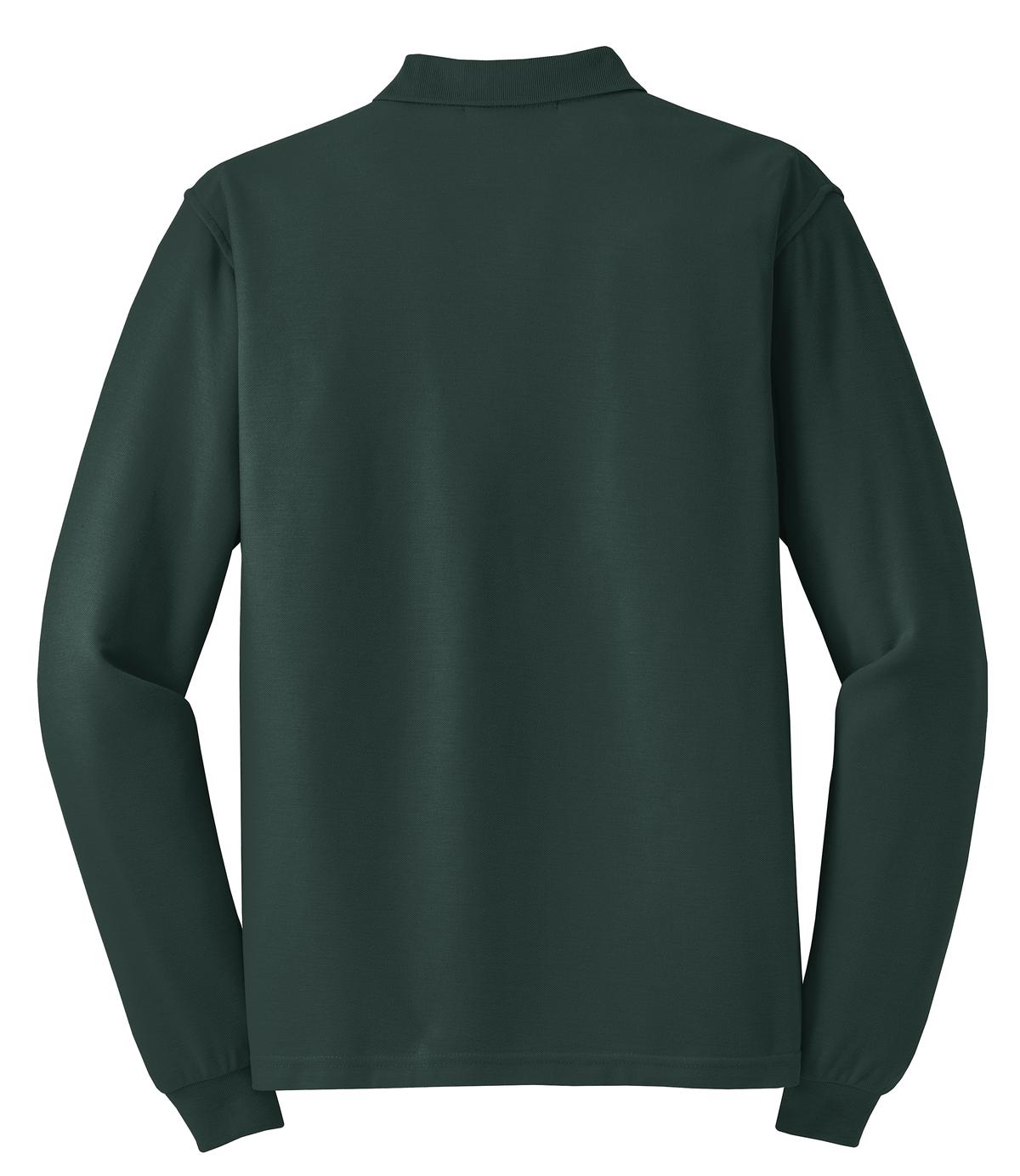 Port Authority Men's Silk Touch Long Sleeve Polo. K500LS Mens Apparel Shirts & Tops