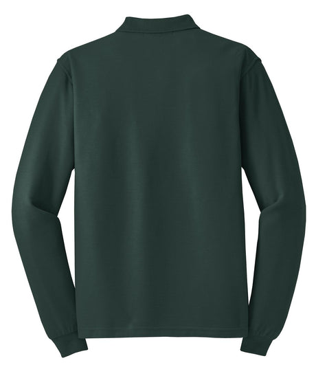 Port Authority Men's Silk Touch Long Sleeve Polo. K500LS Mens Apparel Shirts & Tops