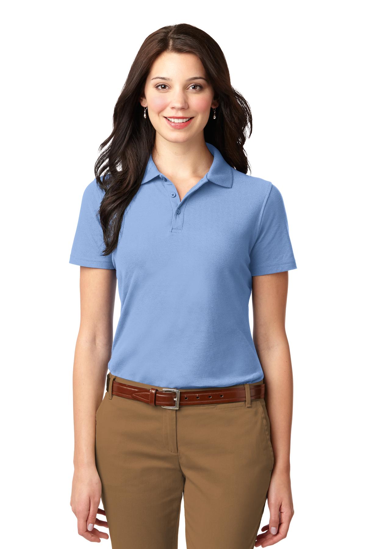 Port Authority Ladies Stain-Resistant Polo. L510 Womens Apparel Shirts & Tops