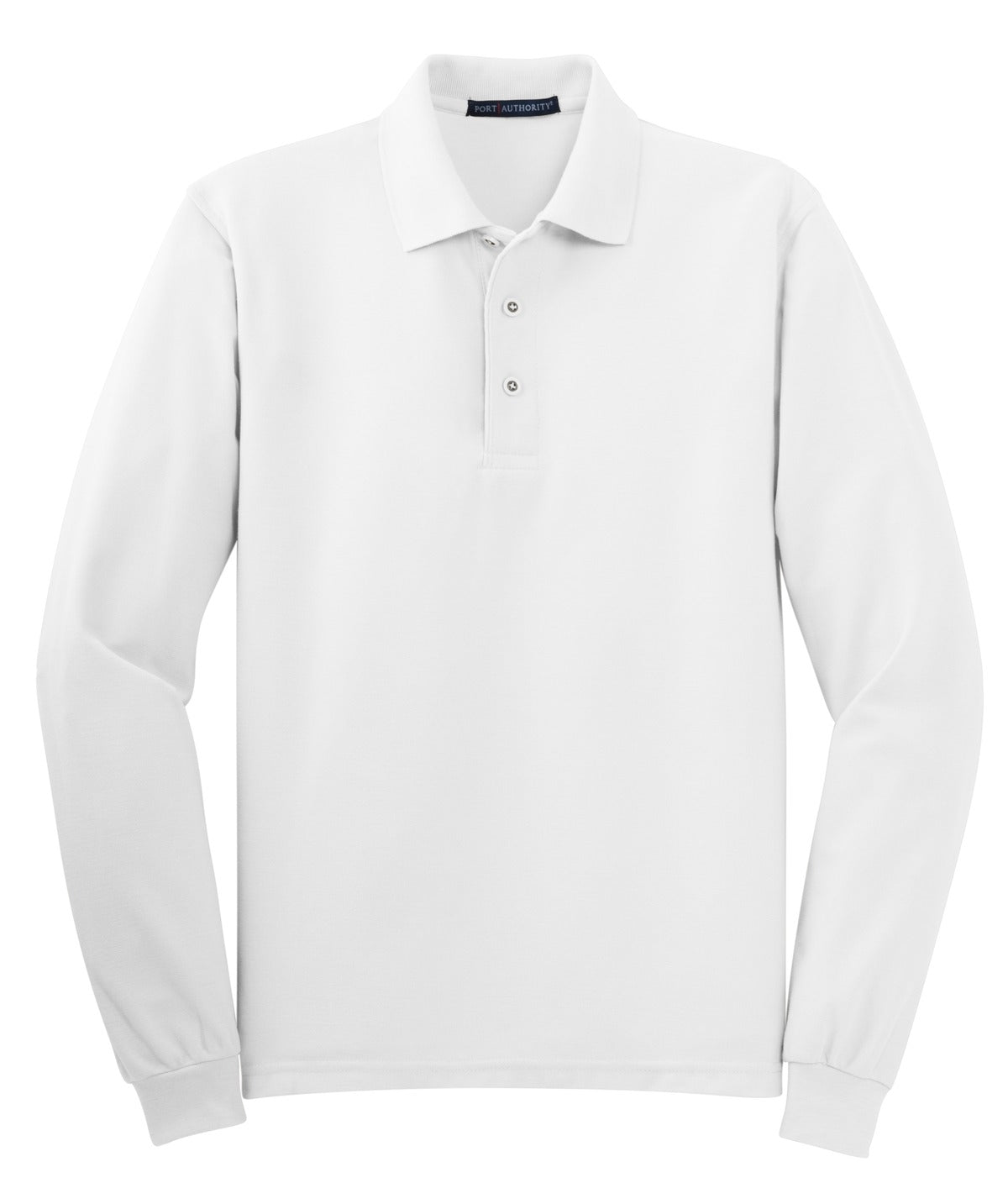 Port Authority Men's Silk Touch Long Sleeve Polo. K500LS Mens Apparel Shirts & Tops