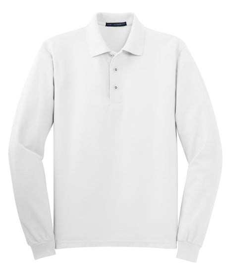 Port Authority Men's Silk Touch Long Sleeve Polo. K500LS Mens Apparel Shirts & Tops