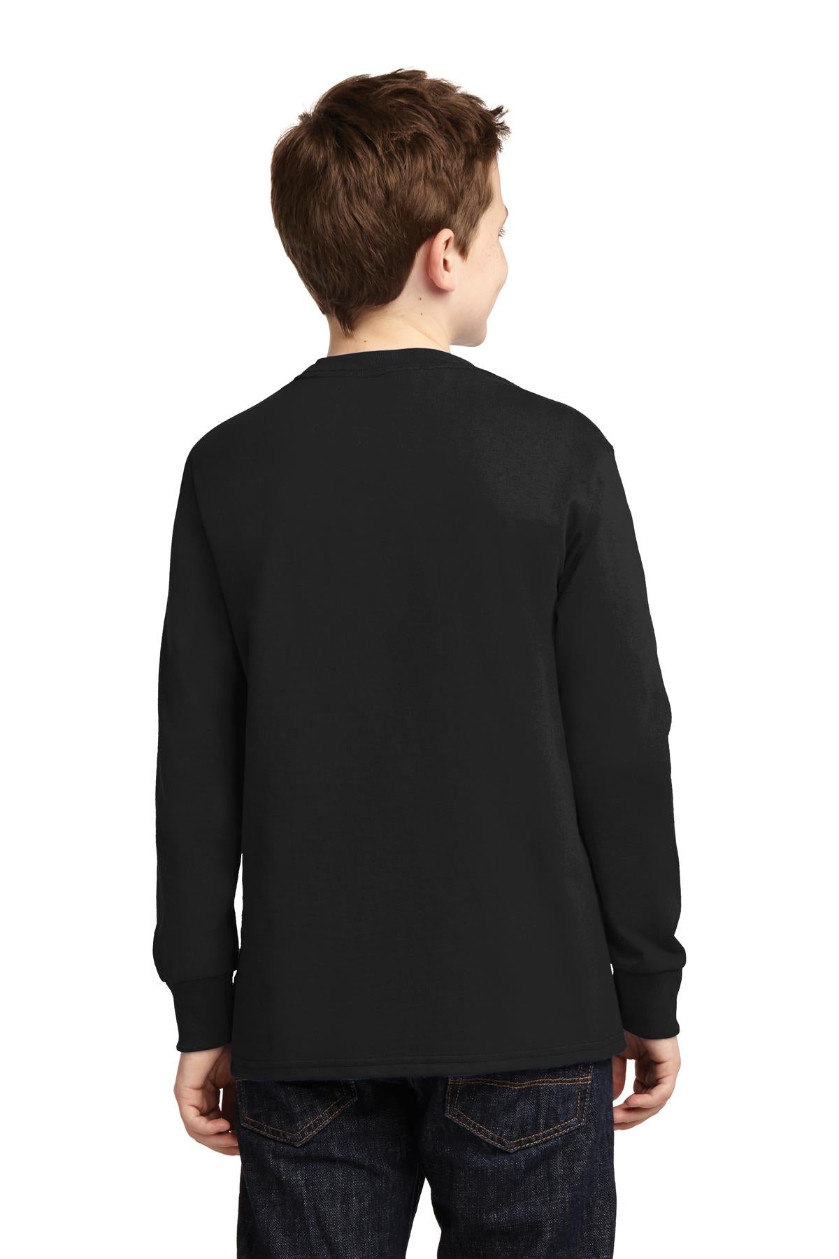 Port & Company - Youth Long Sleeve Core Cotton Tee Youth Apparel Shirts & Tops