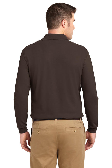Port Authority Men's Silk Touch Long Sleeve Polo. K500LS Mens Apparel Shirts & Tops