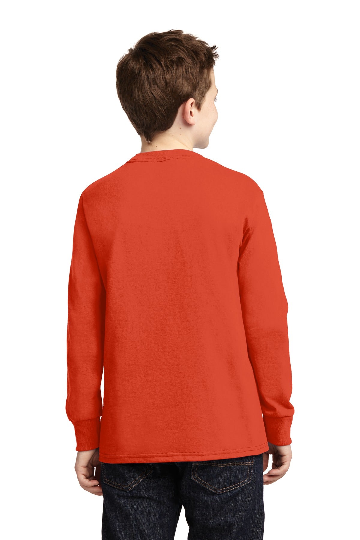 Port & Company - Youth Long Sleeve Core Cotton Tee Youth Apparel Shirts & Tops