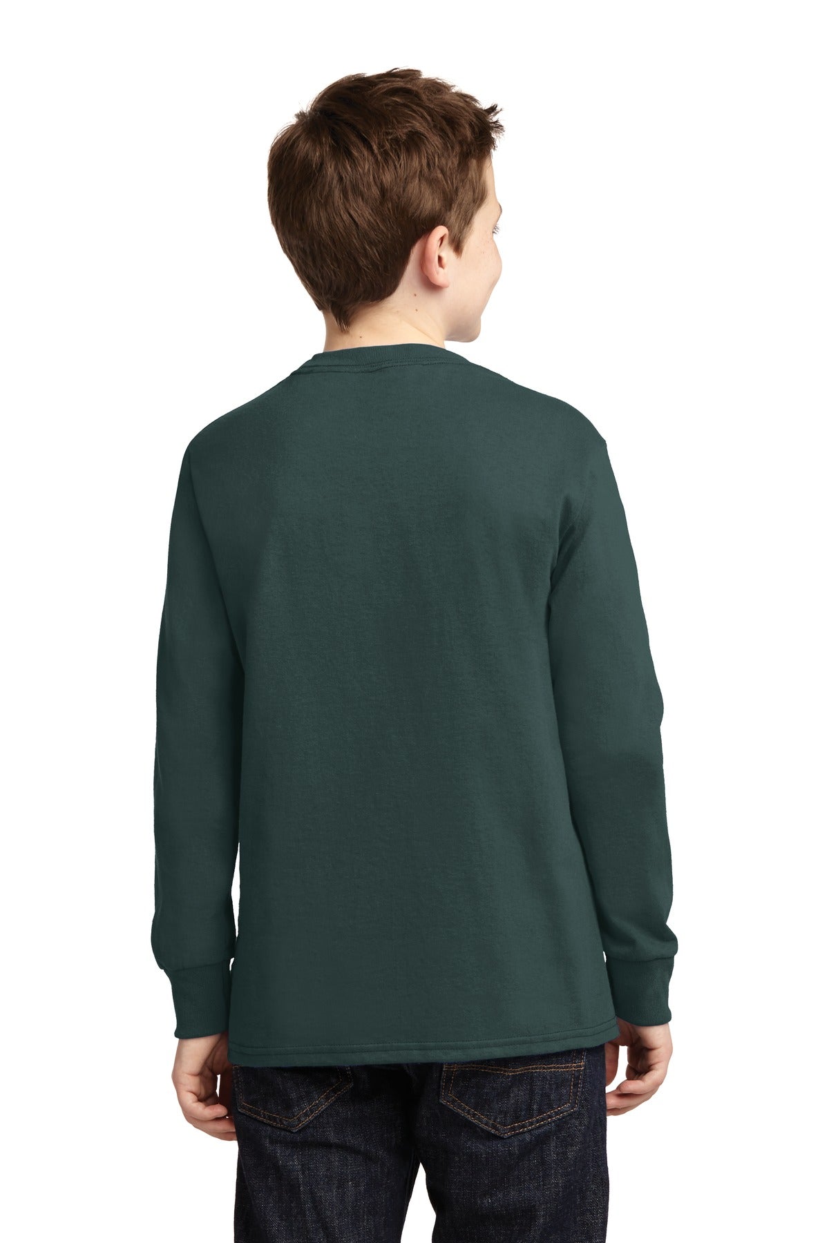 Port & Company - Youth Long Sleeve Core Cotton Tee Youth Apparel Shirts & Tops