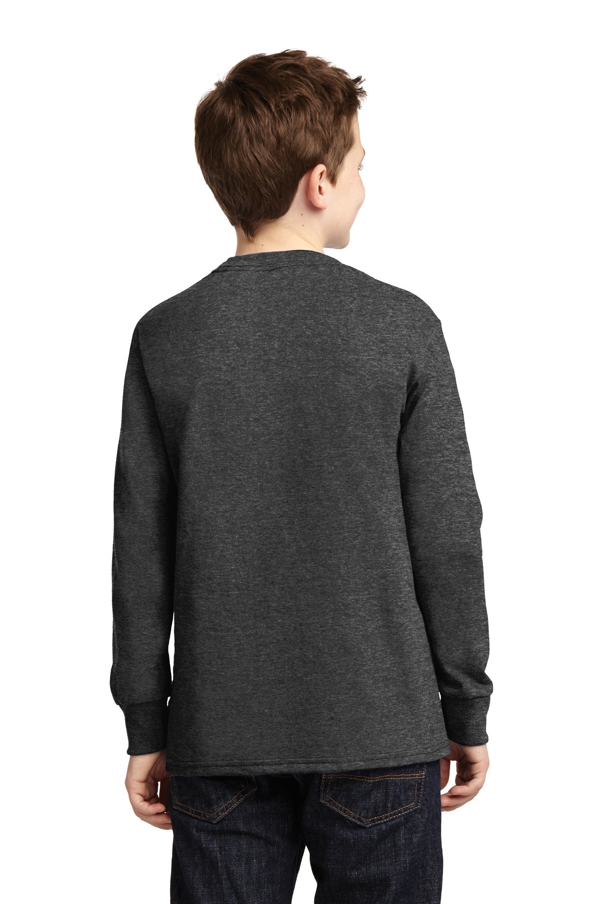 Port & Company - Youth Long Sleeve Core Cotton Tee Youth Apparel Shirts & Tops