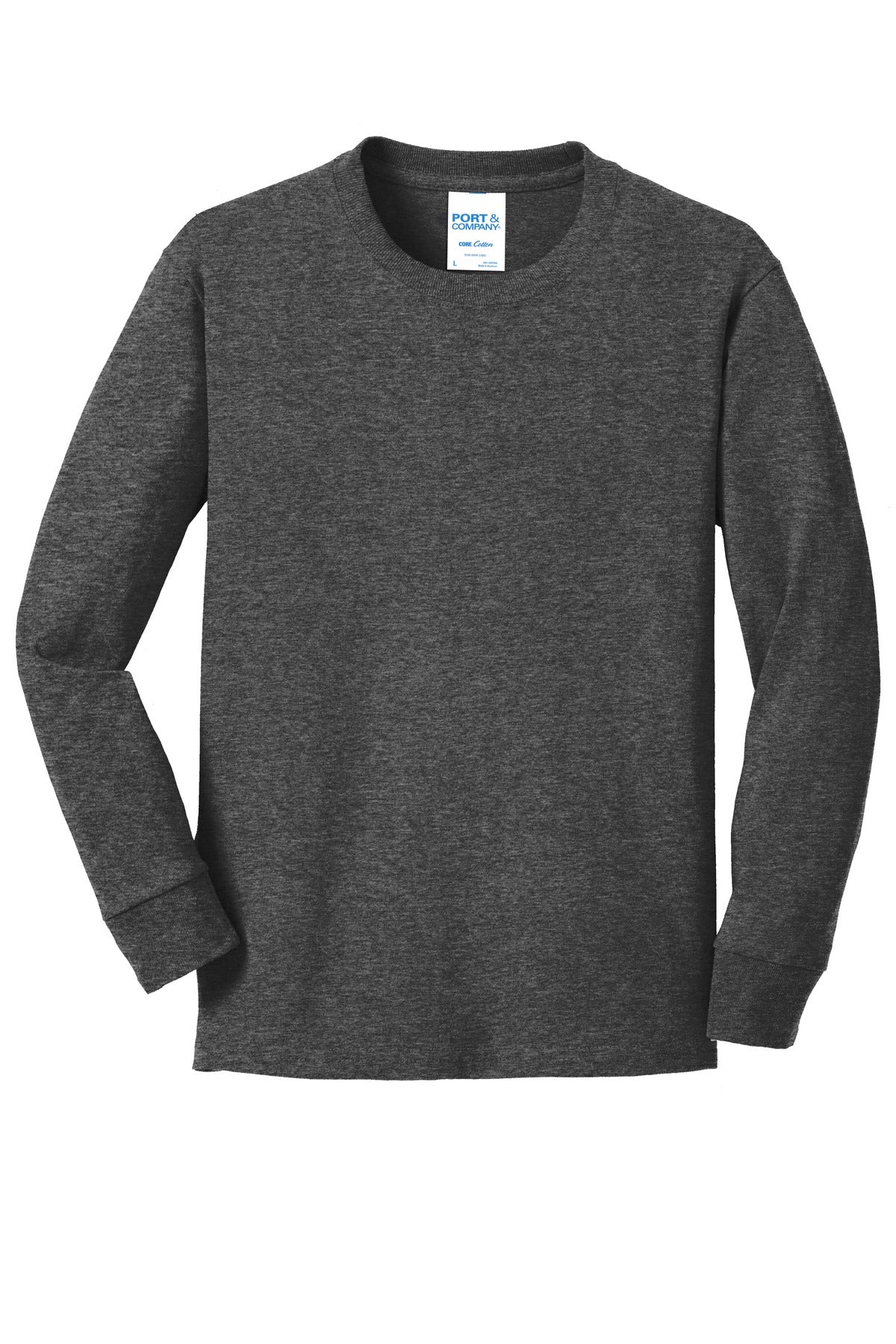 Port & Company - Youth Long Sleeve Core Cotton Tee Youth Apparel Shirts & Tops