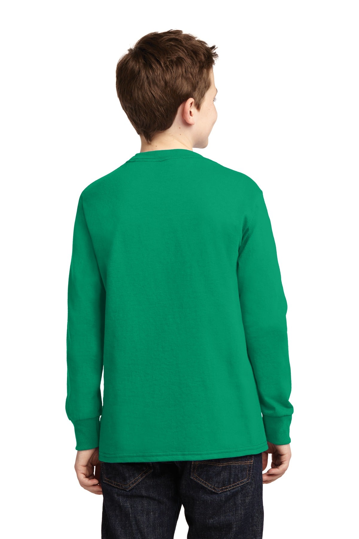 Port & Company - Youth Long Sleeve Core Cotton Tee Youth Apparel Shirts & Tops