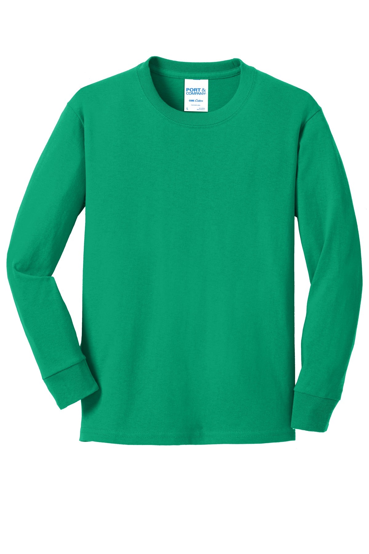 Port & Company - Youth Long Sleeve Core Cotton Tee Youth Apparel Shirts & Tops