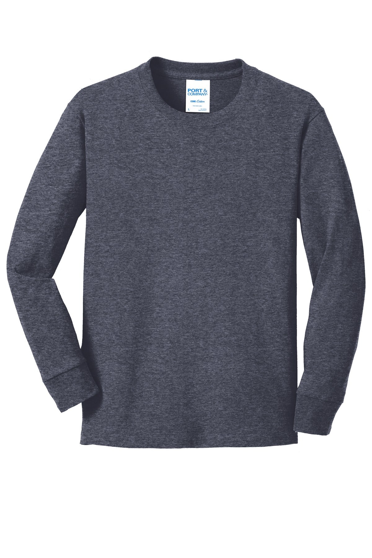 Port & Company - Youth Long Sleeve Core Cotton Tee Youth Apparel Shirts & Tops