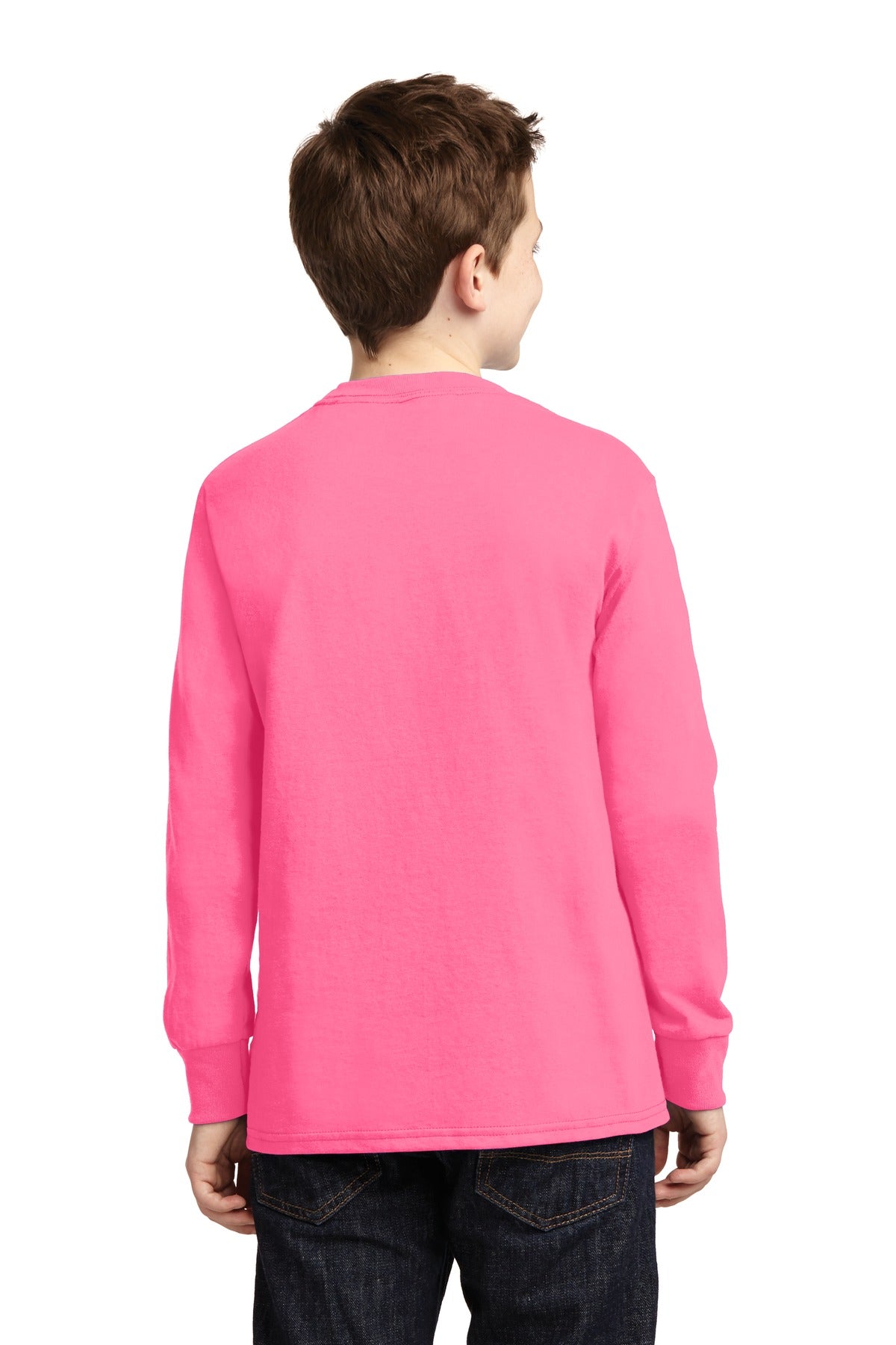 Port & Company - Youth Long Sleeve Core Cotton Tee Youth Apparel Shirts & Tops