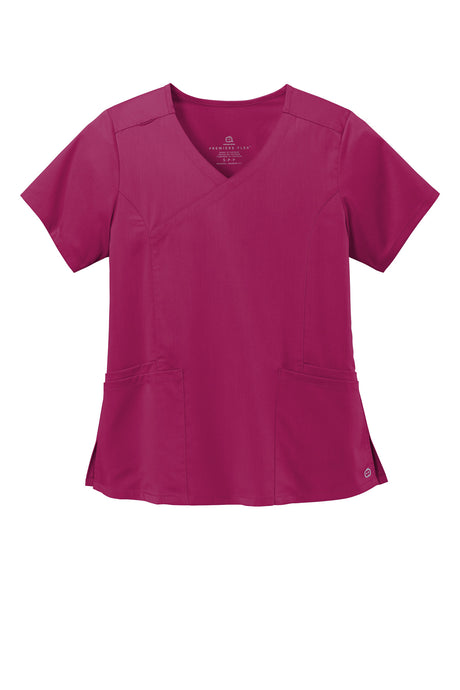 WonderWink Women's Premiere Flex Mock Wrap Top. WW4268 Corporate Apparel Shirts & Tops