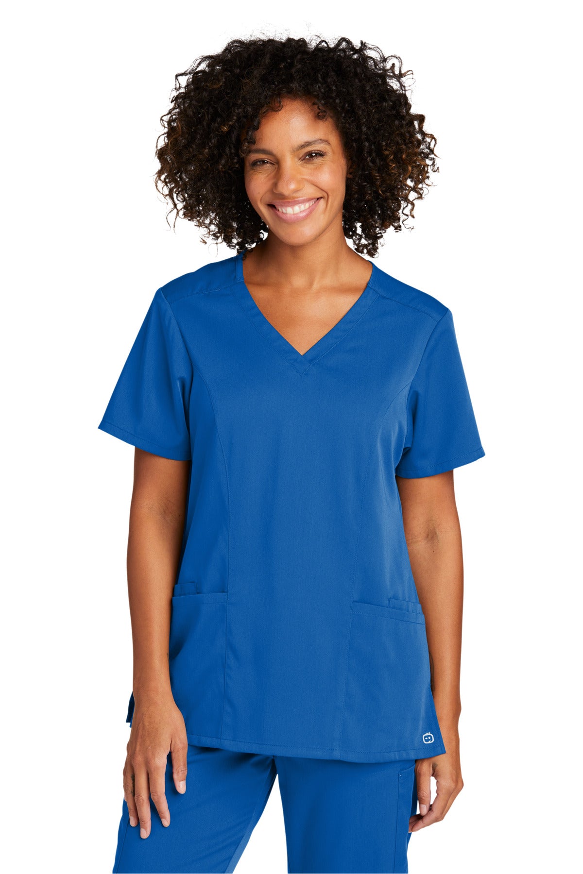 WonderWink Women's Premiere Flex V-Neck Top. WW4168 Corporate Apparel Shirts & Tops
