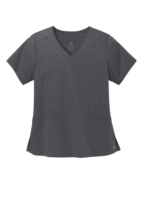 WonderWink Women's Premiere Flex Mock Wrap Top. WW4268 Corporate Apparel Shirts & Tops
