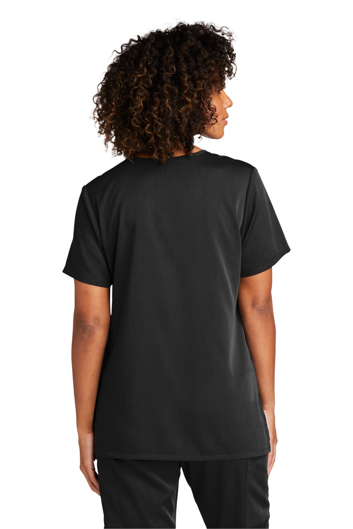 WonderWink Women's Premiere Flex V-Neck Top. WW4168 Corporate Apparel Shirts & Tops