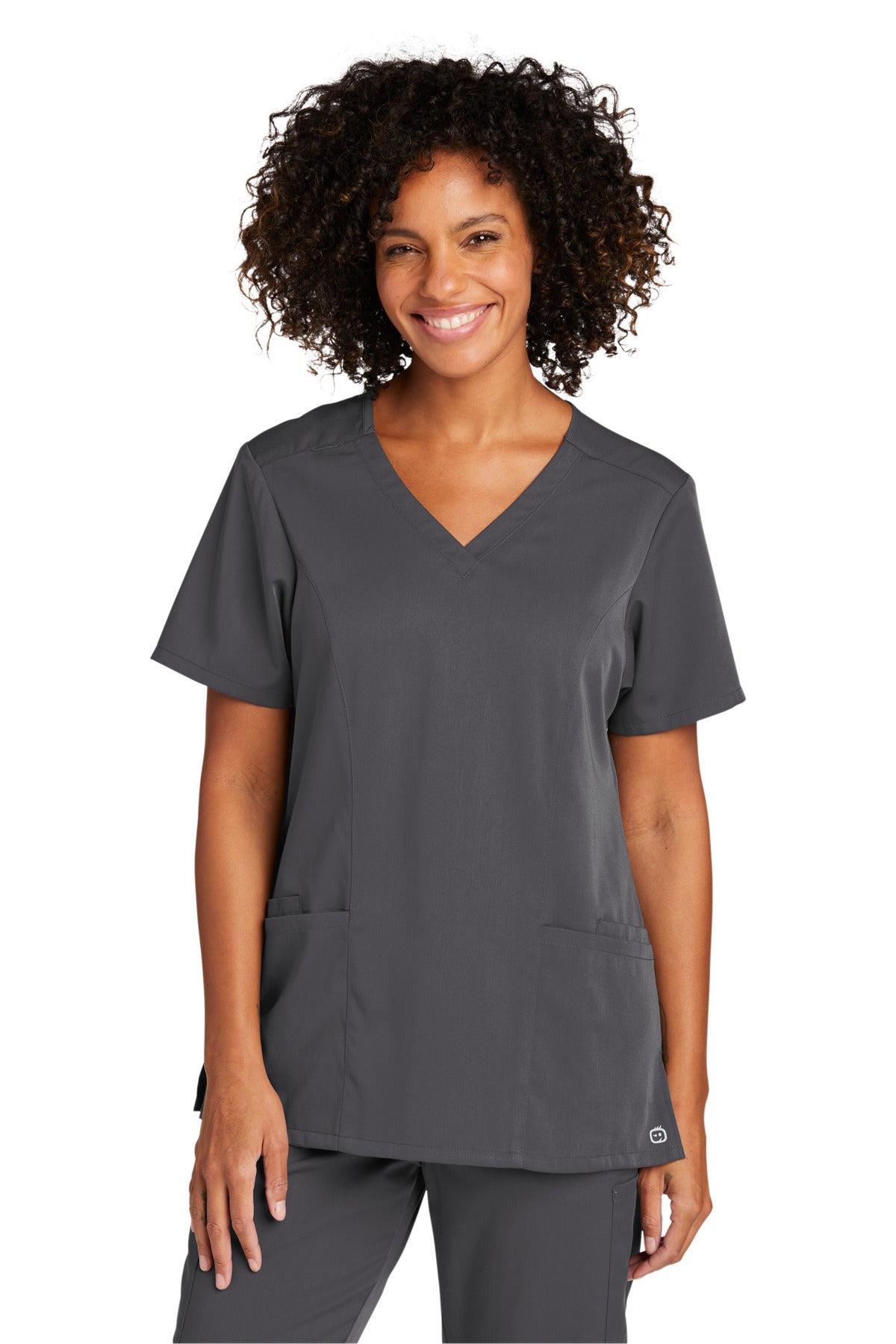 WonderWink Women's Premiere Flex V-Neck Top. WW4168 Corporate Apparel Shirts & Tops