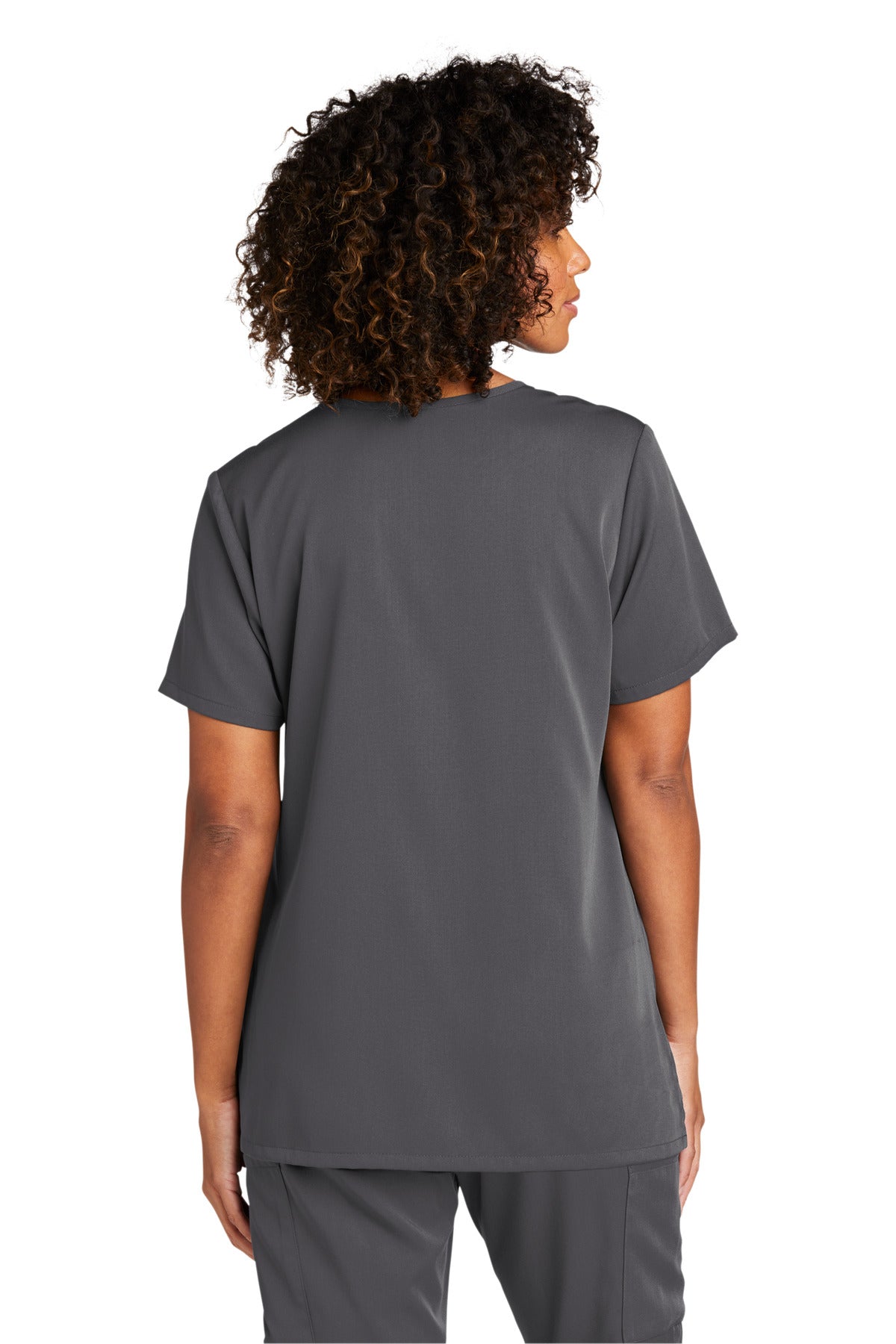 WonderWink Women's Premiere Flex V-Neck Top. WW4168 Corporate Apparel Shirts & Tops