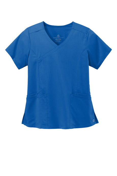 WonderWink Women's Premiere Flex Mock Wrap Top. WW4268 Corporate Apparel Shirts & Tops