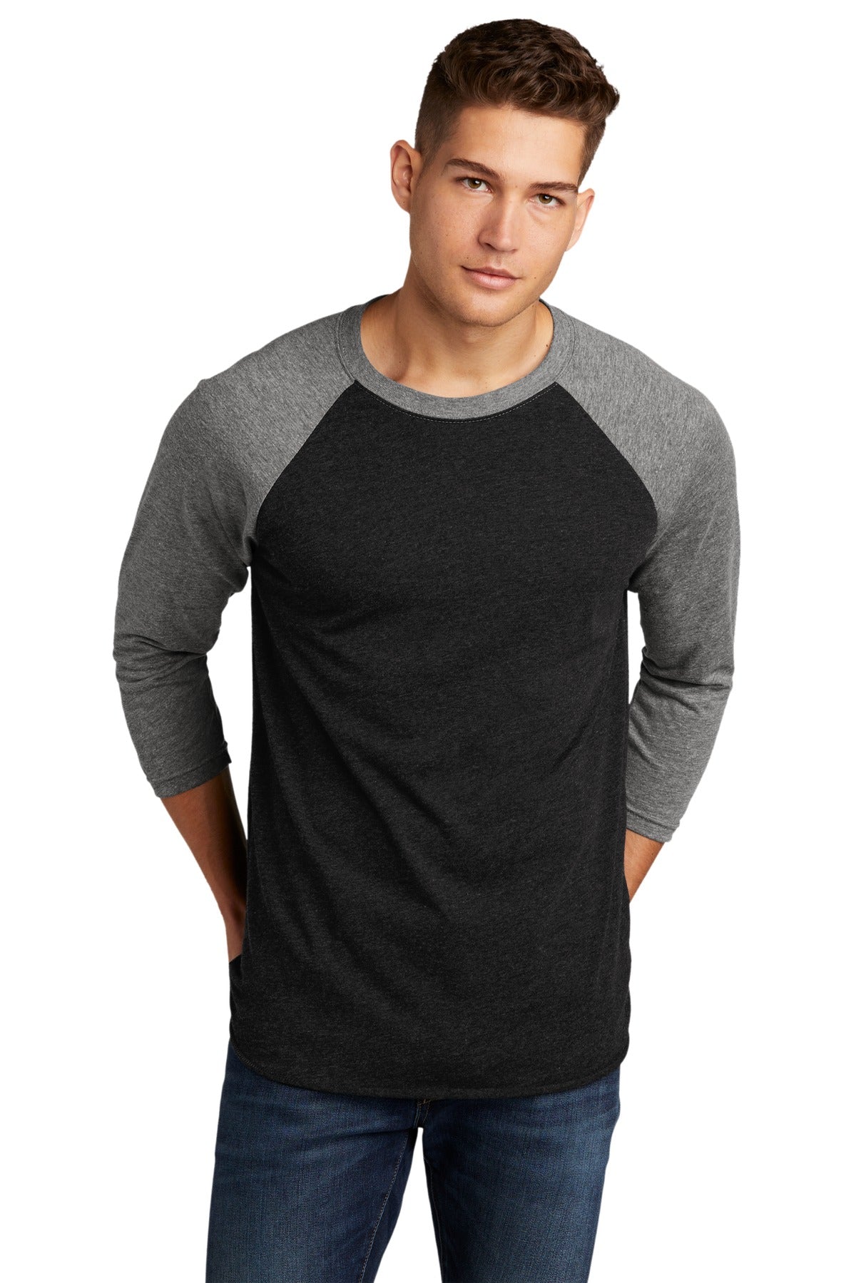 Next Level Unisex Tri-Blend 3/4-Sleeve Raglan Tee. Mens Apparel Shirts & Tops
