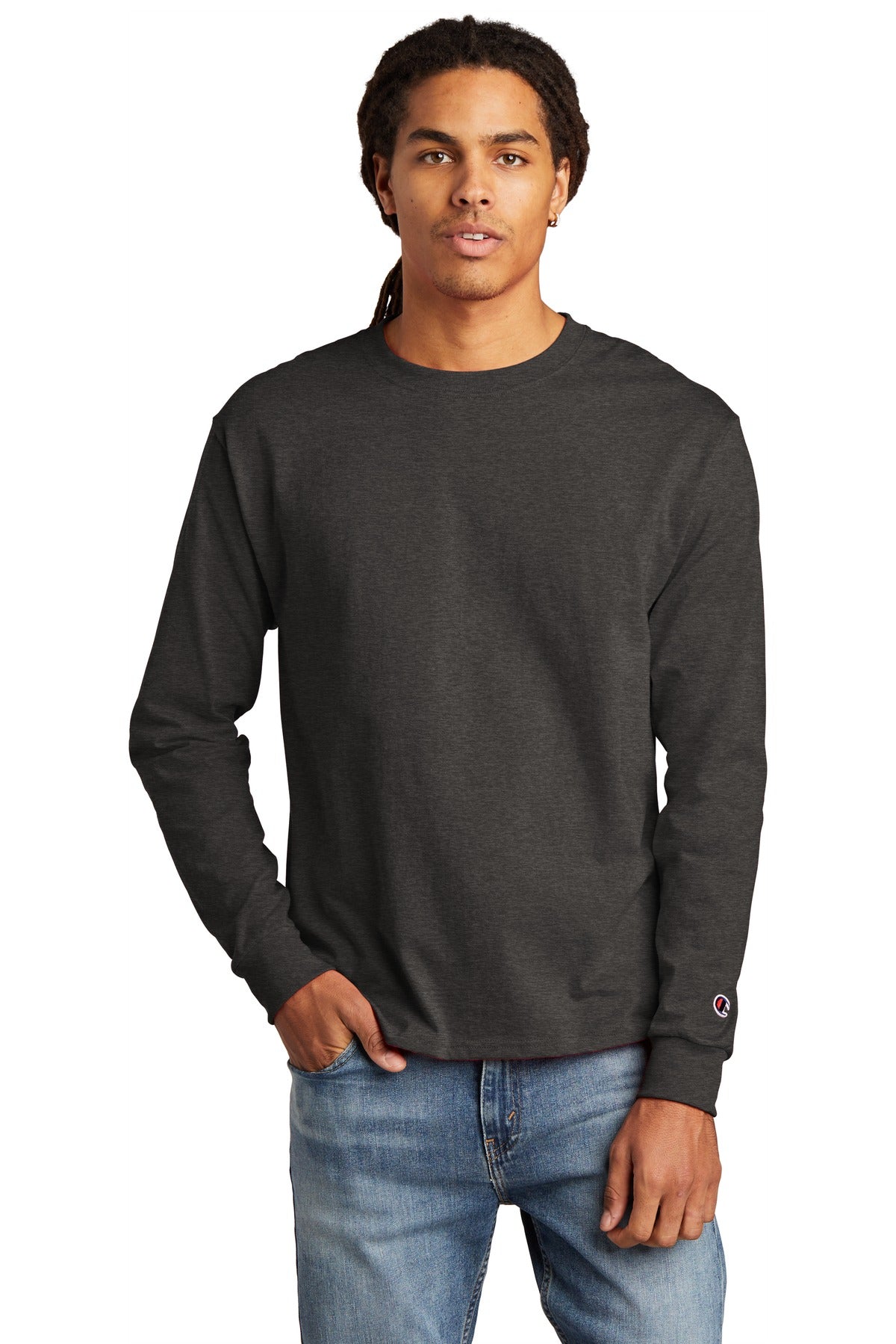 Champion Men's Heritage 5.2-Oz. Jersey Long Sleeve Tee-1