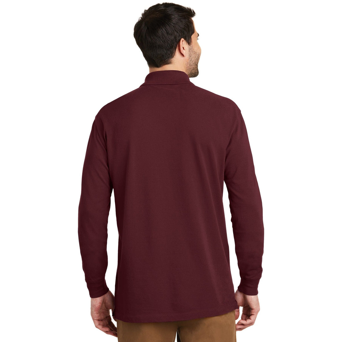 Port Authority Men's EZCotton Long Sleeve Polo-2