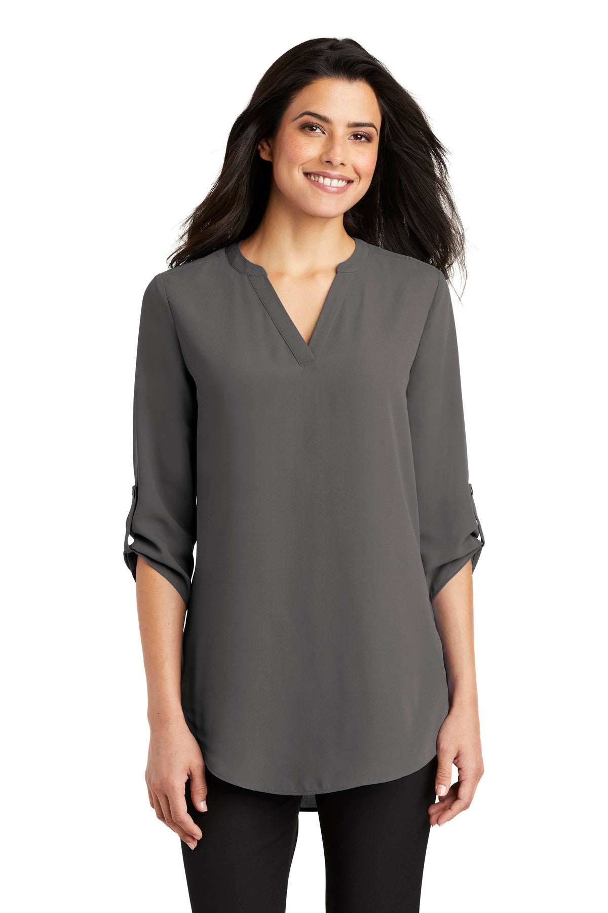 Port Authority Womens 3/4-Sleeve Tunic Blouse. LW701 Womens Apparel Shirts & Tops