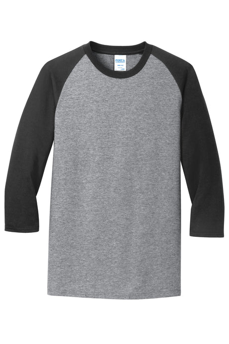 Port & Company Men's Core Blend 3/4-Sleeve Raglan Tee Mens Apparel Shirts & Tops