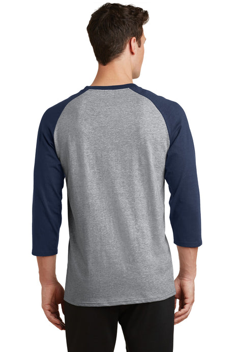 Port & Company Men's Core Blend 3/4-Sleeve Raglan Tee Mens Apparel Shirts & Tops